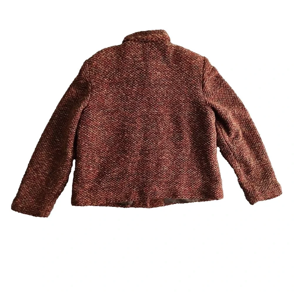 Requirements Tweed‎ Blazer Women's 14 Jacket Textured Multicolor Vtg 90's Office